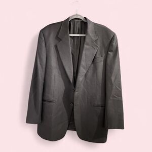 Barney's New York Men's Black and Navy Tailored Blazer Suit Jacket